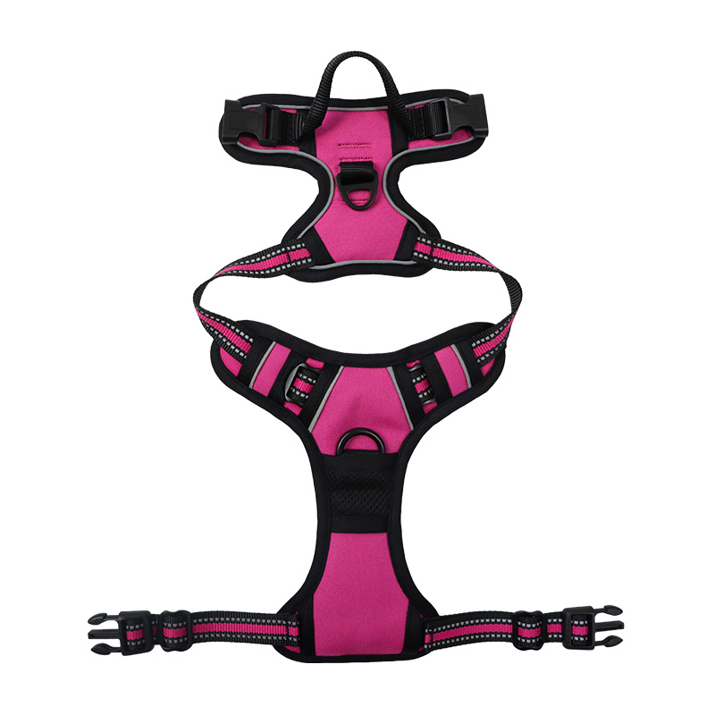 Adjustable Reflective Dog Vest Harness Pet No Pull Dog Harness Release at Neck Easy Control Handle for Small Medium Large Dogs