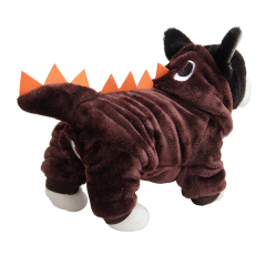 Pet Winter Clothes Dinosaur Costume Cute and Funny Transformation Attire Outfit