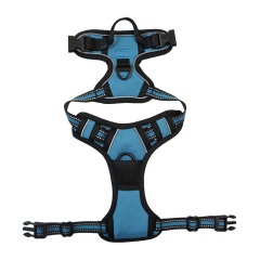Adjustable Reflective Dog Vest Harness Pet No Pull Dog Harness Release at Neck Easy Control Handle for Small Medium Large Dogs