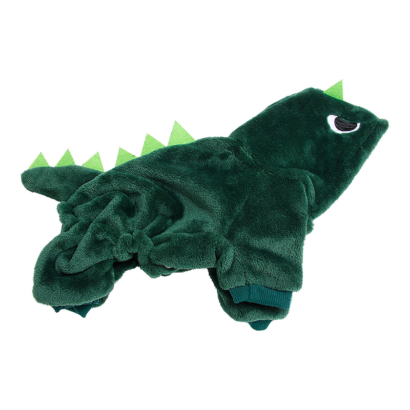 Pet Winter Clothes Dinosaur Costume Cute and Funny Transformation Attire Outfit