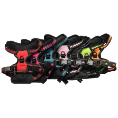 Adjustable Reflective Dog Vest Harness Pet No Pull Dog Harness Release at Neck Easy Control Handle for Small Medium Large Dogs