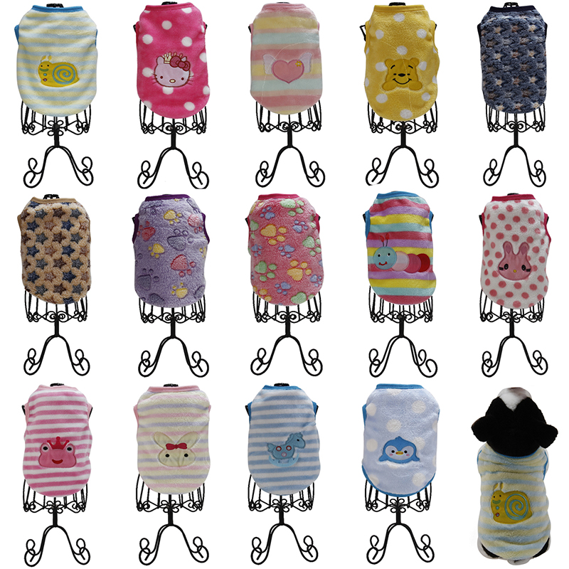 Pet Cat and Dog Vest with Embroidery Clothing for Warm Winter