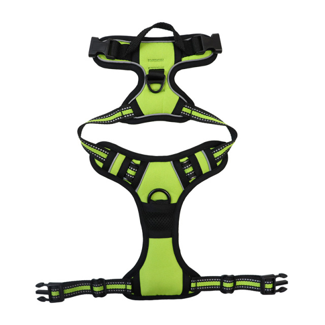 Adjustable Reflective Dog Vest Harness Pet No Pull Dog Harness Release at Neck Easy Control Handle for Small Medium Large Dogs