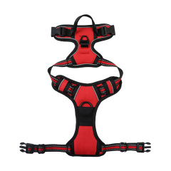 Adjustable Reflective Dog Vest Harness Pet No Pull Dog Harness Release at Neck Easy Control Handle for Small Medium Large Dogs
