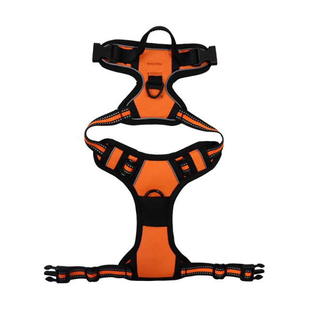 Adjustable Reflective Dog Vest Harness Pet No Pull Dog Harness Release at Neck Easy Control Handle for Small Medium Large Dogs