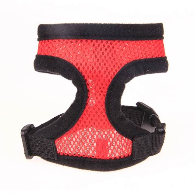 Small Dog Traction Mesh Cloth Collar for Puppy Vest Wire Nylon Harness Pet Supplies