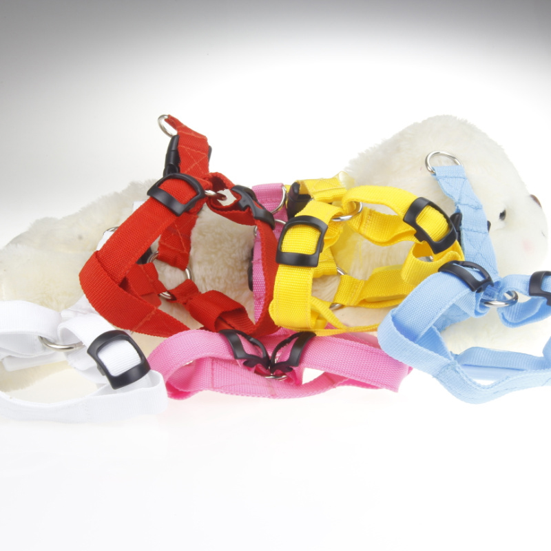Small Dog LED Traction Collar for Puppy Vest Wire Nylon Harness Pet Supplies