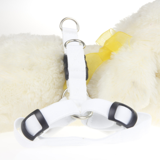 Small Dog LED Traction Collar for Puppy Vest Wire Nylon Harness Pet Supplies