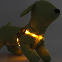 Small Dog LED Traction Collar for Puppy Vest Wire Nylon Harness Pet Supplies