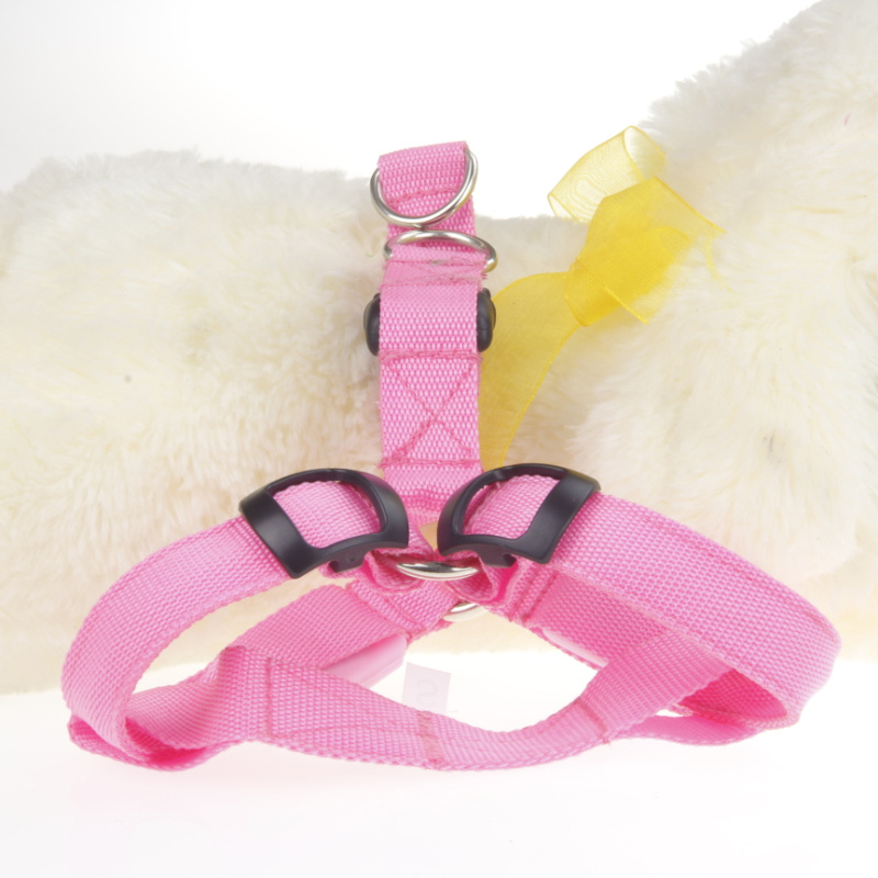 Small Dog LED Traction Collar for Puppy Vest Wire Nylon Harness Pet Supplies
