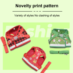 Christmas Festive Dog Clothing for Cat Puppy Vest Wire Nylon Harness Pet Supplies