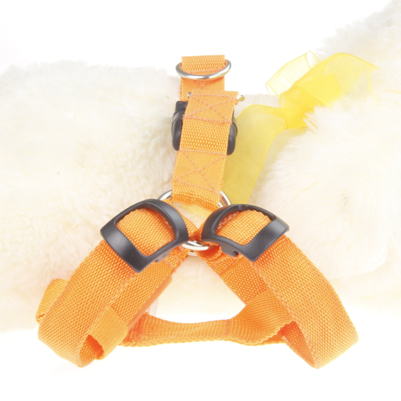 Small Dog LED Traction Collar for Puppy Vest Wire Nylon Harness Pet Supplies