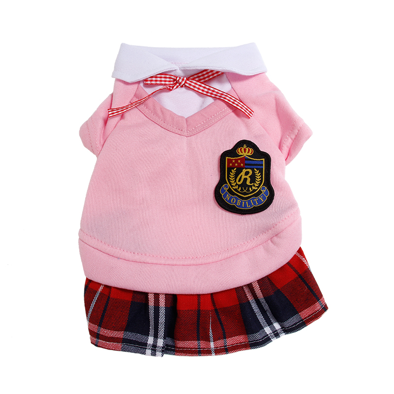 Pet Couple School Clothes for Puppy Kitten Teddy Dog