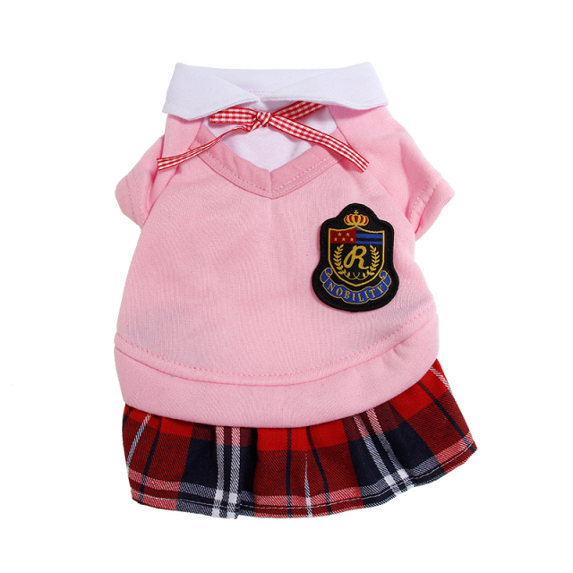 Pet Couple School Clothes for Puppy Kitten Teddy Dog