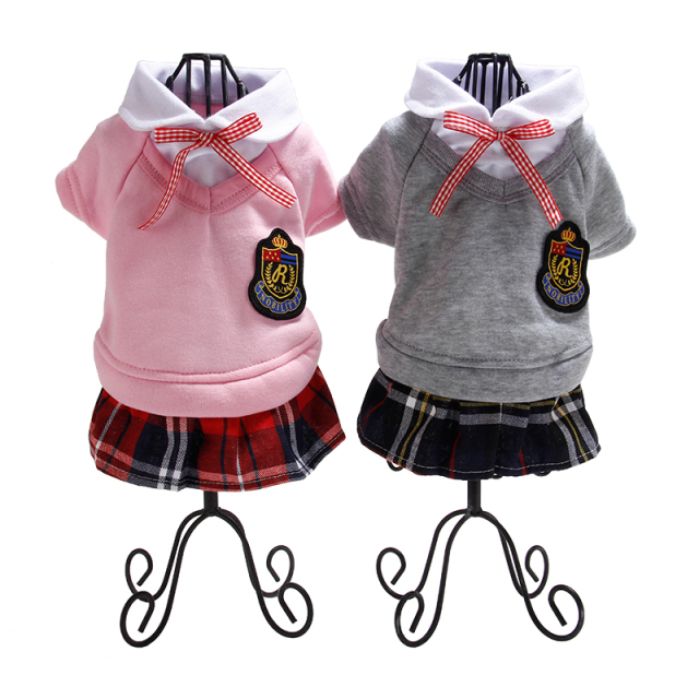 Pet Couple School Clothes for Puppy Kitten Teddy Dog