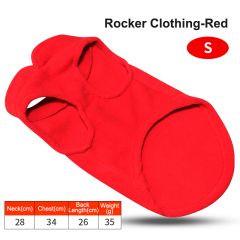 Fleece Vests Pet Clothes for Autumn and Winter Outdoor Sportswear