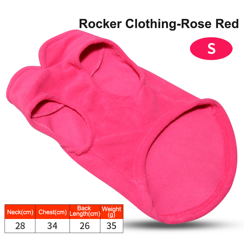 Fleece Vests Pet Clothes for Autumn and Winter Outdoor Sportswear