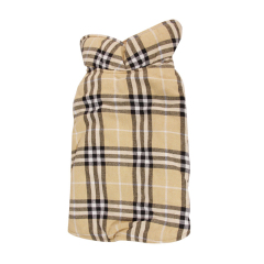 Winter Pet Polyester Cotton Jacket with British Style Elastic Tabs for Medium and Small Dogs