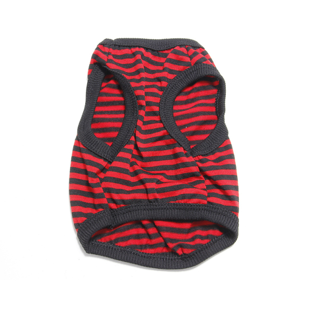 Pet Striped Clothes T Shirt Puppy Spring-Summer Vest for Small Dogs and Cats