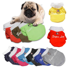 Winter Pet Polyester Vest Hoodie Puppy Clothes Comfortable Outfits for Medium and Small Dogs
