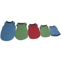 Pet Striped Clothes T Shirt Puppy Spring-Summer Vest for Small Dogs and Cats