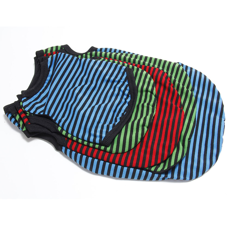 Pet Striped Clothes T Shirt Puppy Spring-Summer Vest for Small Dogs and Cats