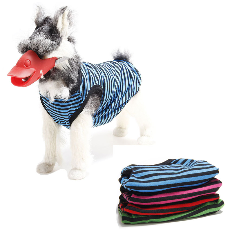 Pet Striped Clothes T Shirt Puppy Spring-Summer Vest for Small Dogs and Cats