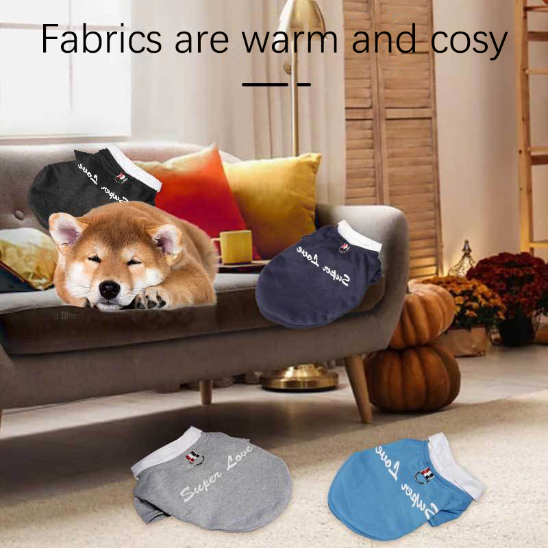 Winter Pet Polyester Vest Hoodie Puppy Clothes Comfortable Outfits for Medium and Small Dogs