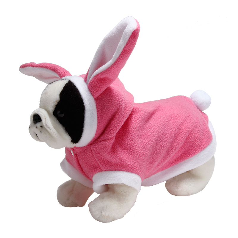 Warm Thickened Cat Costumes Rabbit Bunny Suit Pet Cute Winter Windproof Clothes
