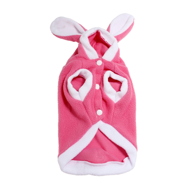 Warm Thickened Cat Costumes Rabbit Bunny Suit Pet Cute Winter Windproof Clothes