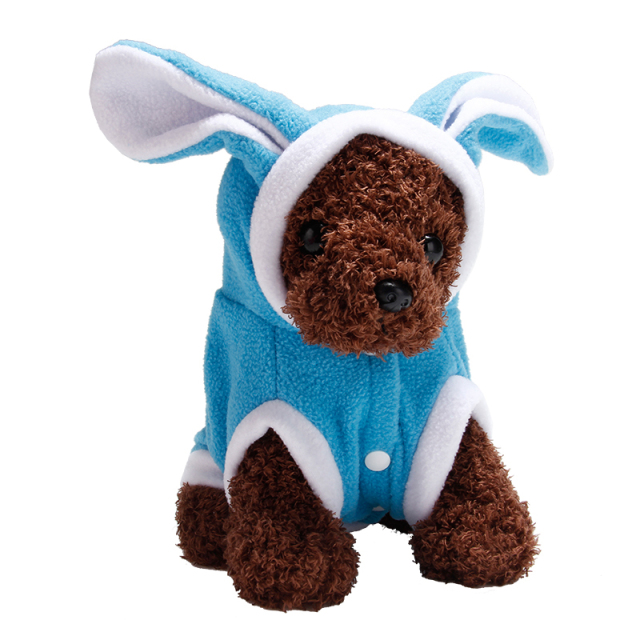 Warm Thickened Cat Costumes Rabbit Bunny Suit Pet Cute Winter Windproof Clothes