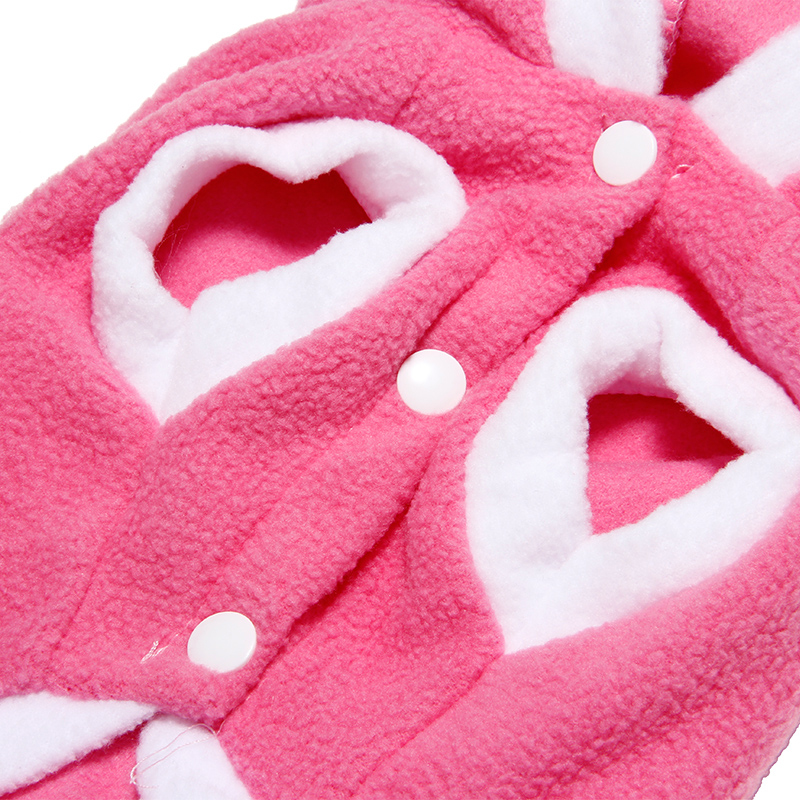 Warm Thickened Cat Costumes Rabbit Bunny Suit Pet Cute Winter Windproof Clothes