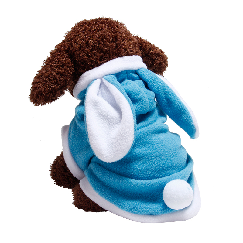 Warm Thickened Cat Costumes Rabbit Bunny Suit Pet Cute Winter Windproof Clothes