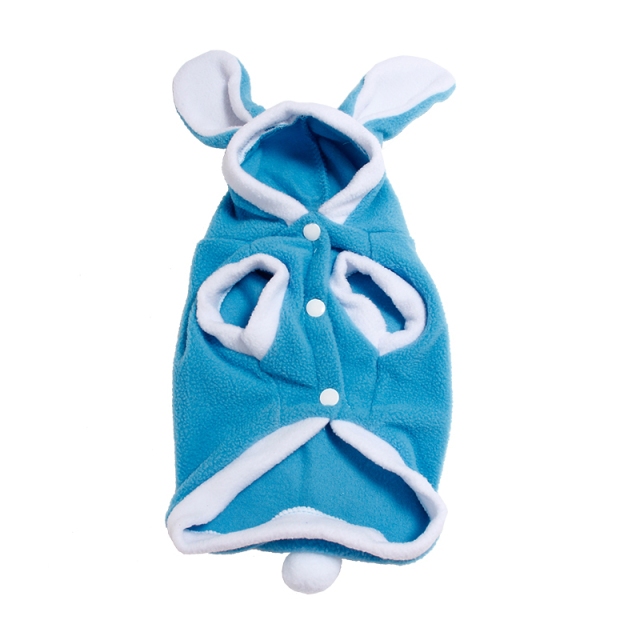 Warm Thickened Cat Costumes Rabbit Bunny Suit Pet Cute Winter Windproof Clothes