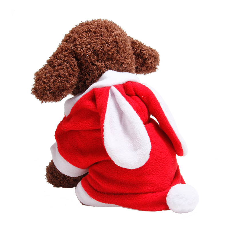 Warm Thickened Cat Costumes Rabbit Bunny Suit Pet Cute Winter Windproof Clothes