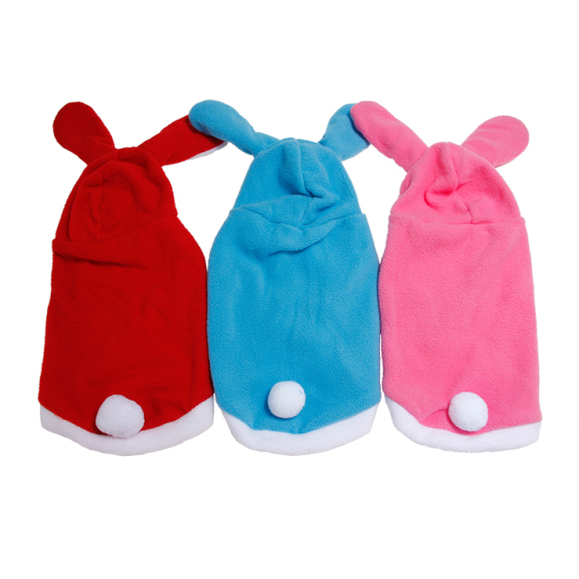 Warm Thickened Cat Costumes Rabbit Bunny Suit Pet Cute Winter Windproof Clothes