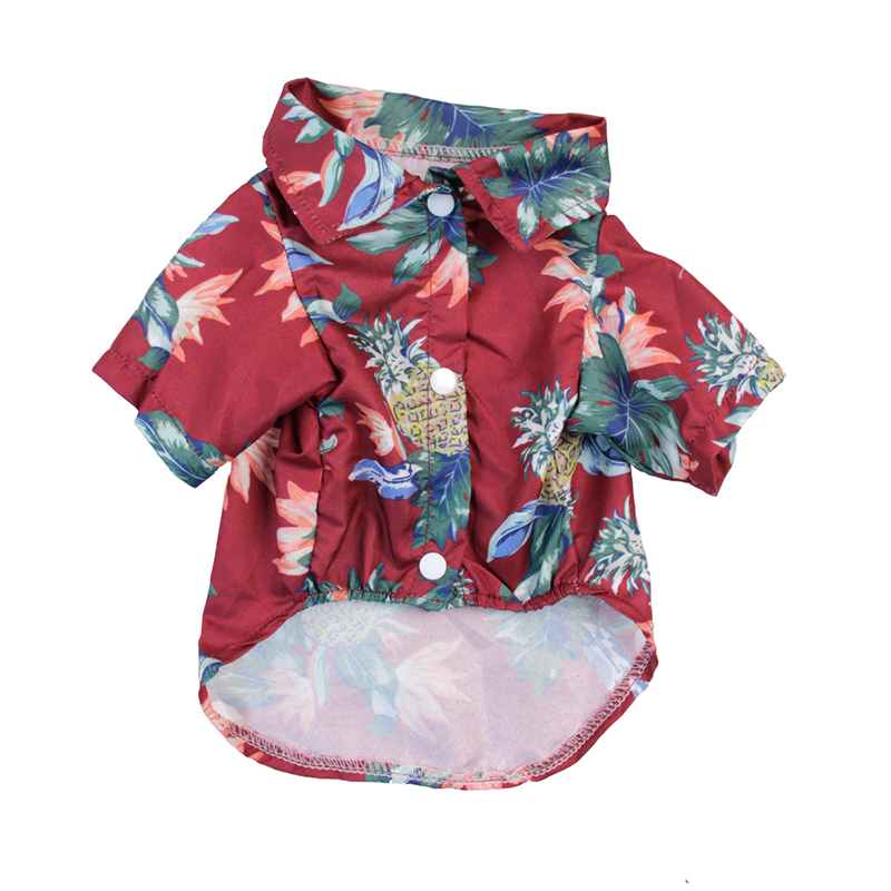 Hawaii Summer Beach Dog Shirts Breathable Pet Clothes for Small Puppy Cat Clothing Pet Accessoires