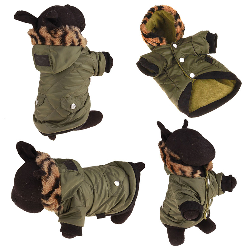 Pets Dog Clothes Winter Thicken Costumes Hoodies Clothes For Puppy Cotton Halloween Overcoat