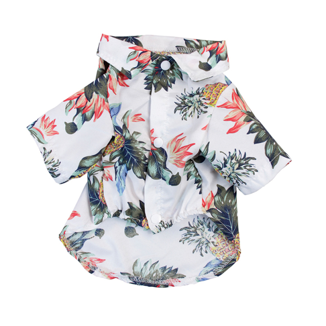 Hawaii Summer Beach Dog Shirts Breathable Pet Clothes for Small Puppy Cat Clothing Pet Accessoires