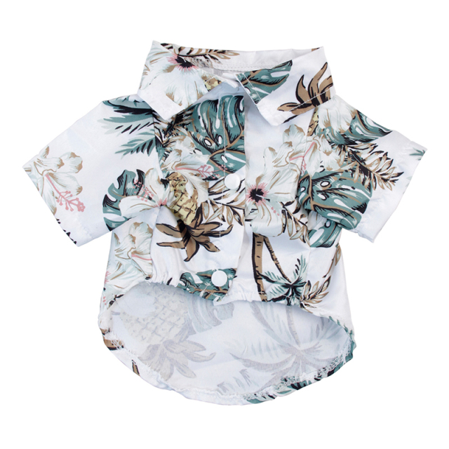 Hawaii Summer Beach Dog Shirts Breathable Pet Clothes for Small Puppy Cat Clothing Pet Accessoires