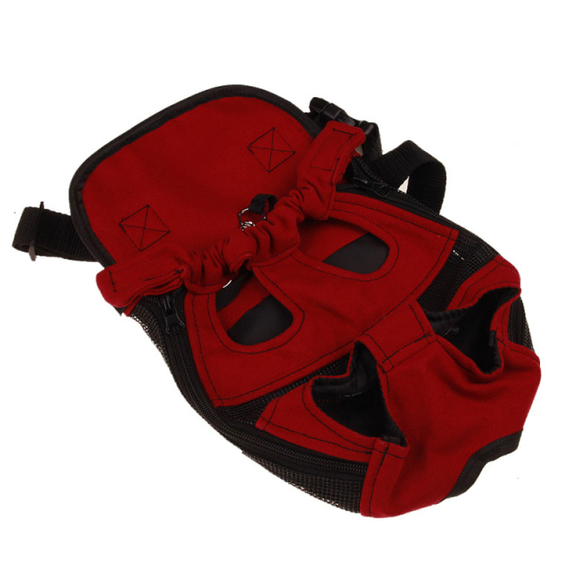 Front Backpack Dogs Safe Front Carrier Adjustable Portable Shoulder Strap Ergonomic Purple Design for Camping and Travelling