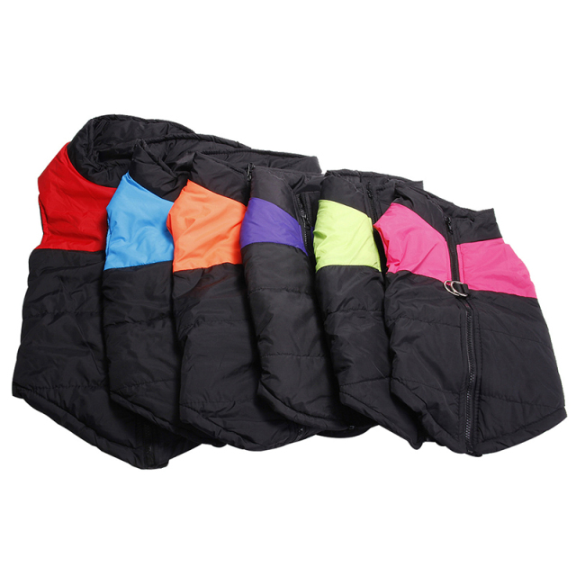Sports Vest Pet Jacket with D Ring Leash Warm Clothes for Small Medium Large Dogs