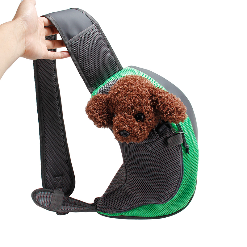 Outdoor Travel Mesh Oxford Pet Puppy Carrier Handbag Pouch Single Shoulder Bag