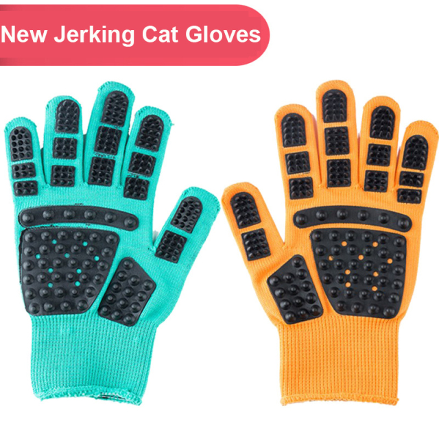 Cat Grooming Glove Dog Massage Comb Pet Gloves Bath Brush for Cats Clean Massage Hair Remover Brushes Pet Supplies