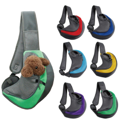 Outdoor Travel Mesh Oxford Pet Puppy Carrier Handbag Pouch Single Shoulder Bag
