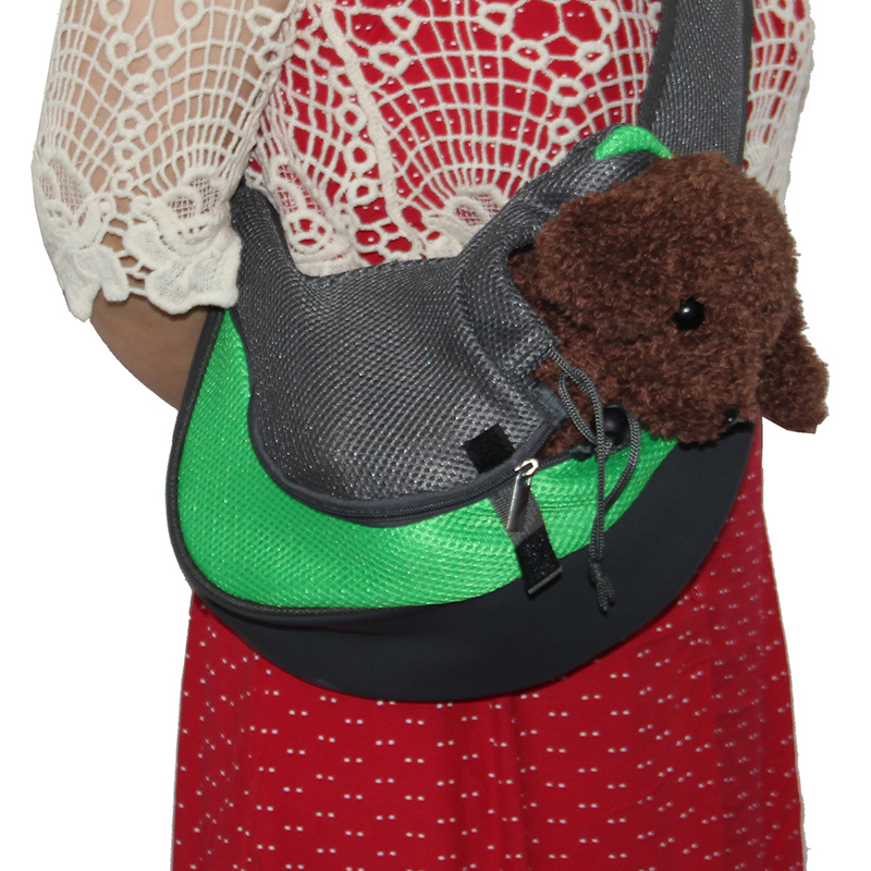 Outdoor Travel Mesh Oxford Pet Puppy Carrier Handbag Pouch Single Shoulder Bag