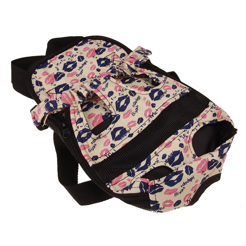 Front Backpack Dogs Safe Front Carrier Adjustable Portable Shoulder Strap Ergonomic Purple Design for Camping and Travelling