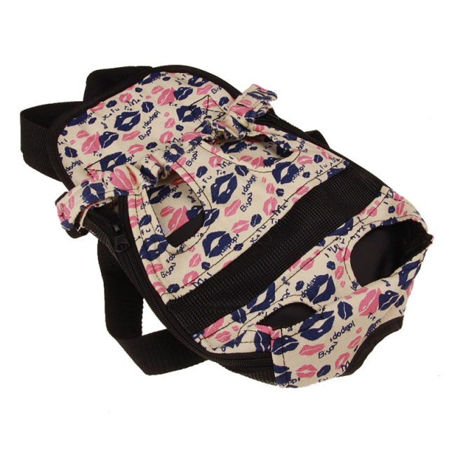 Front Backpack Dogs Safe Front Carrier Adjustable Portable Shoulder Strap Ergonomic Purple Design for Camping and Travelling