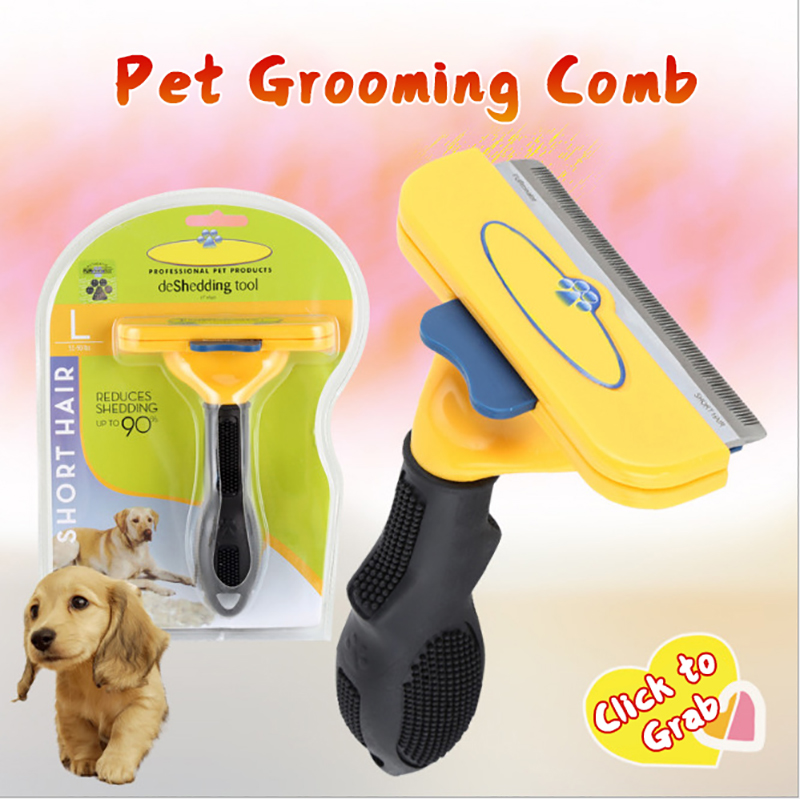 Pet Hair Removal Brush Comb for Dog and Cat Pushing Brush Hair Care