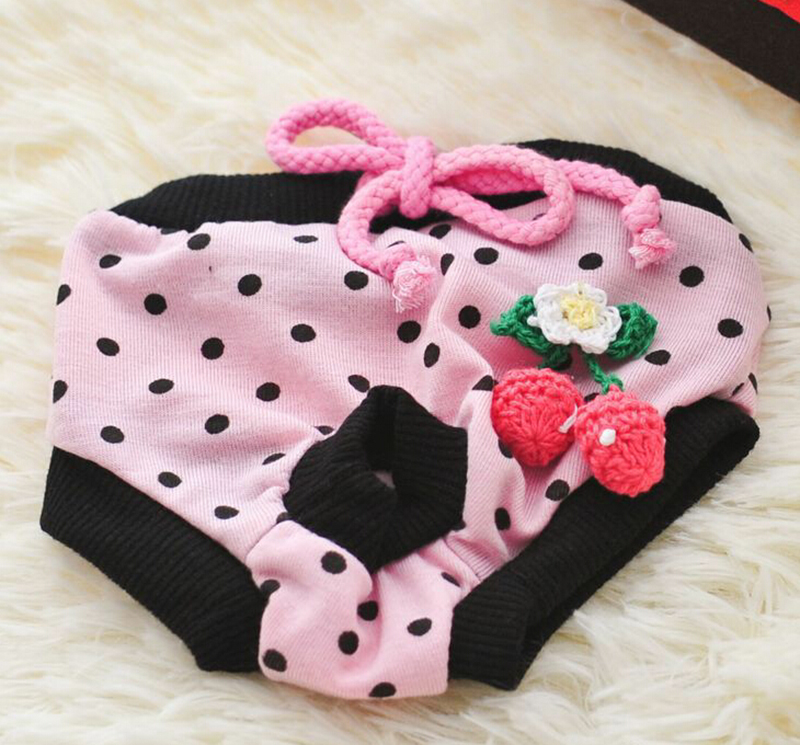 Female Dog Shorts Panties Menstruation Underwear Briefs Pet Washable Physiological Pant Diaper Sanitary Dog Pants